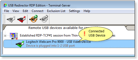 usb redirector client cant connect
